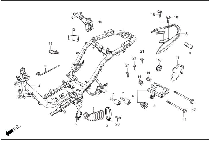 HERO DASH 110 (Euro 5) TAKOZ MOTOR ASKISI