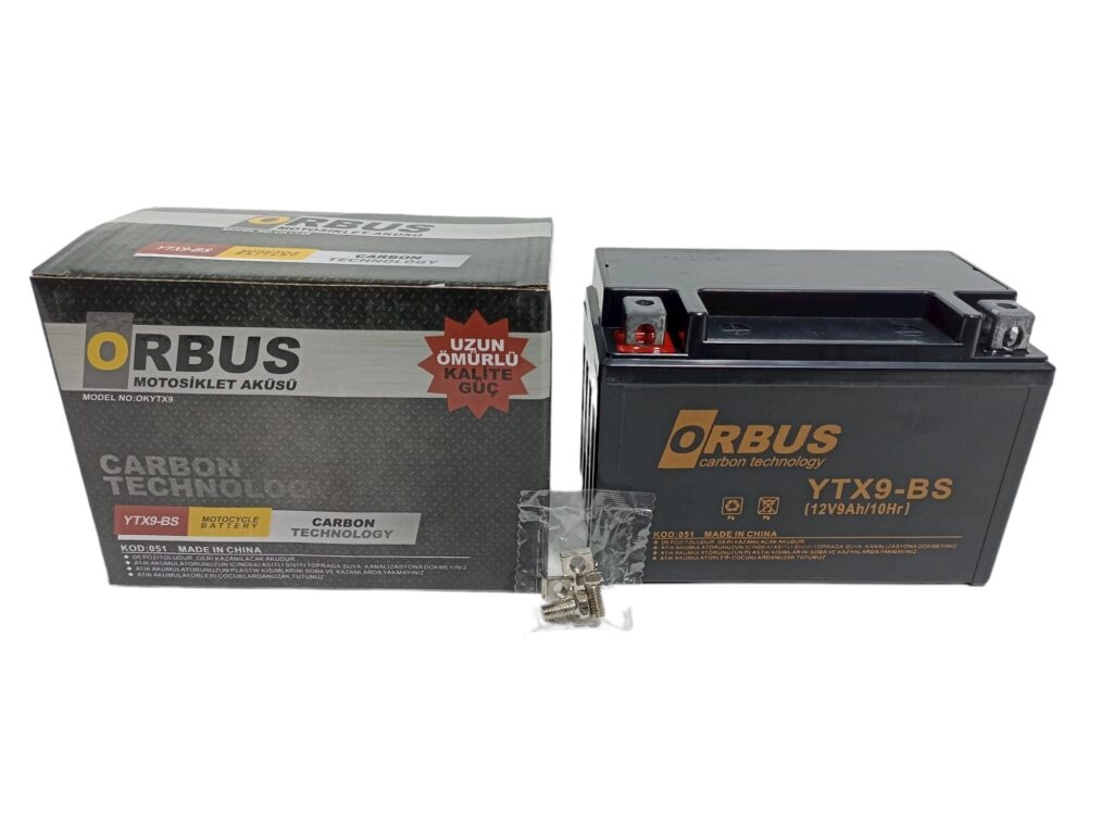 ORBUS YTX9-BS SCOOTER MOTOSİKLET AKÜSÜ #OS 12-9