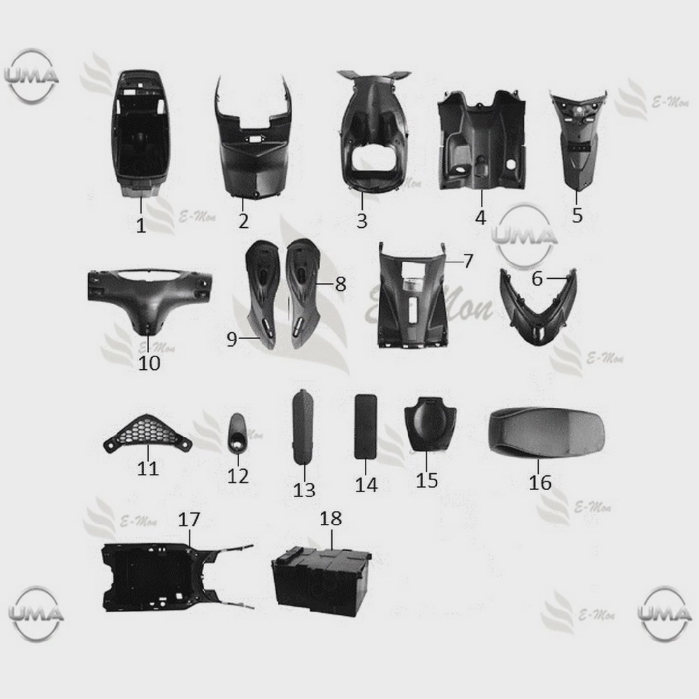 E-MON DUO-BIKE 250 _17 SELE (SIYAH)