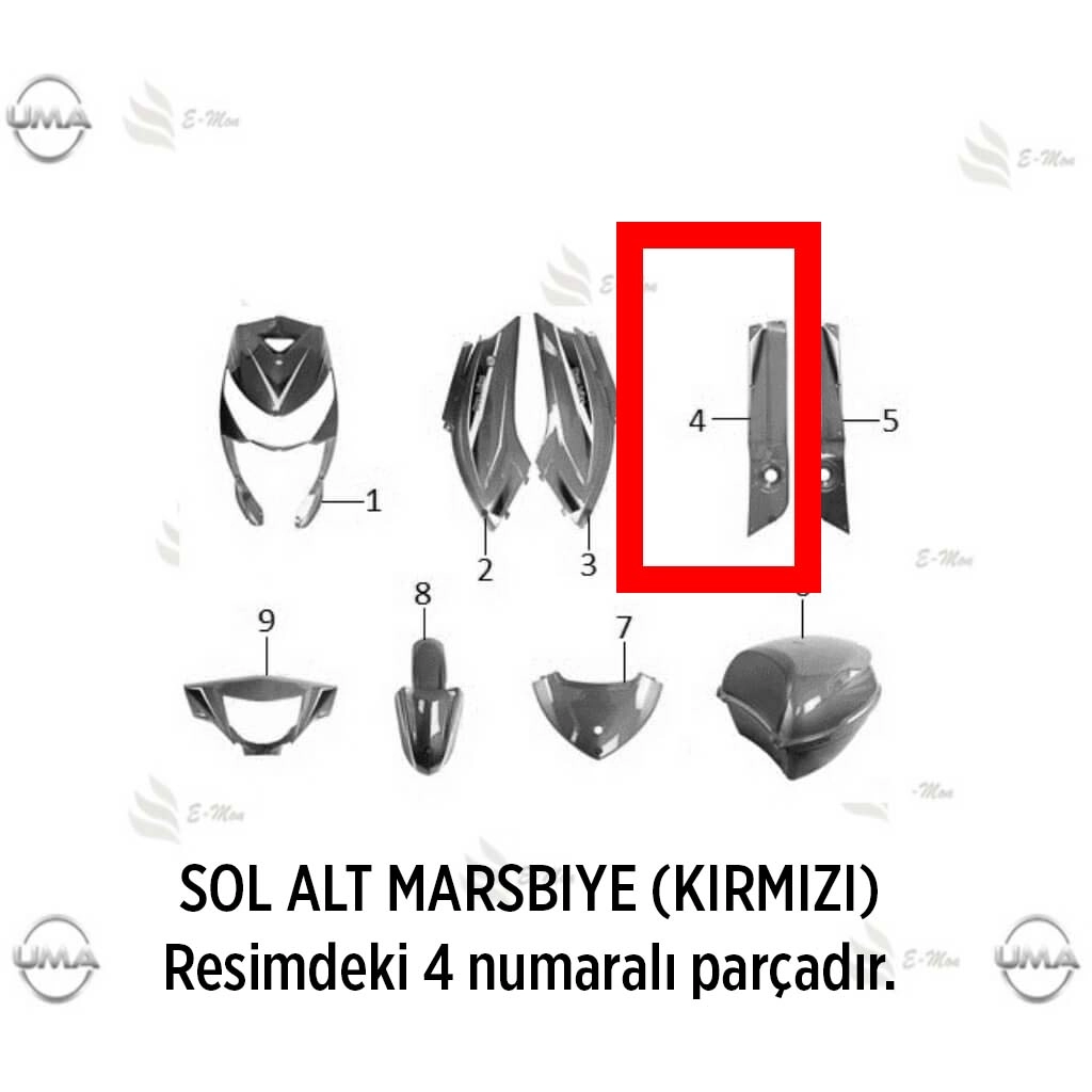 MONDIAL DUO SOL ALT MARSBIYE (KIRMIZI) #Y4EMN2023A0074