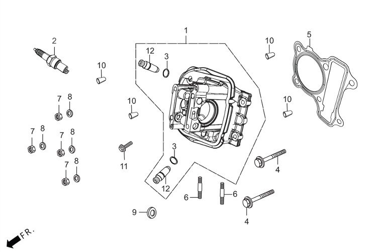 HERO DASH 125 E5 PL (DSH125PL) CONTA SILINDIR KAPAK