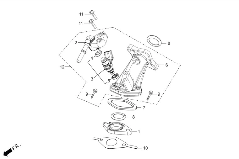 HERO DASH 125 E5 PL (DSH125PL) MANIFOLD