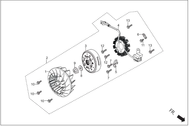 HERO DASH 110 (Euro 5) STATOR