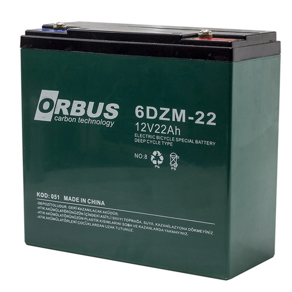 ORBUS 12V 20-24AH MODEL DİK ELEKTRİKLİ BİSİKLET AKÜSÜ#WT 12-20
