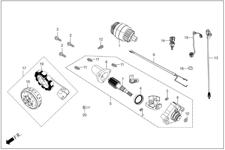HERO DASH 125 (DSH125E5) O-RING