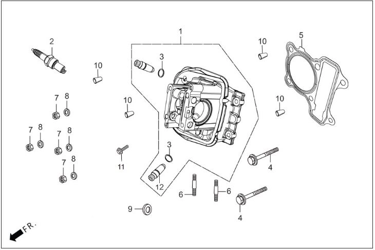 HERO DASH 125 (DSH125E5) SILINDIR KAPAK