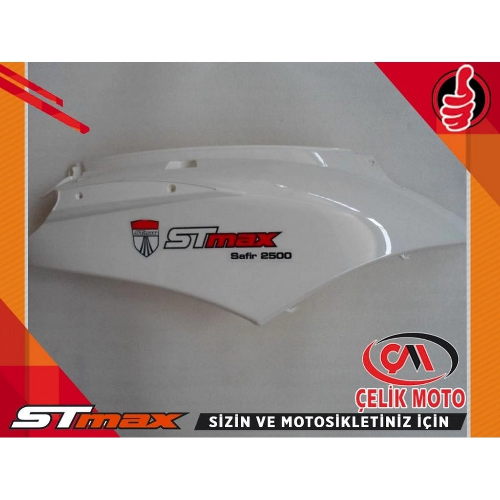 STMAX SAFIR 2500 ARKA PLASTIK SAG BEYAZ #SA25-28-R-B