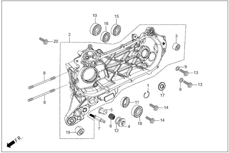 HERO DASH 125 (DSH125E5) O-RING 30.8 MM