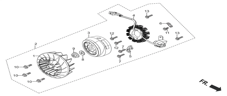HERO DUET 110-Fİ ALTERNATOR KOMPLE