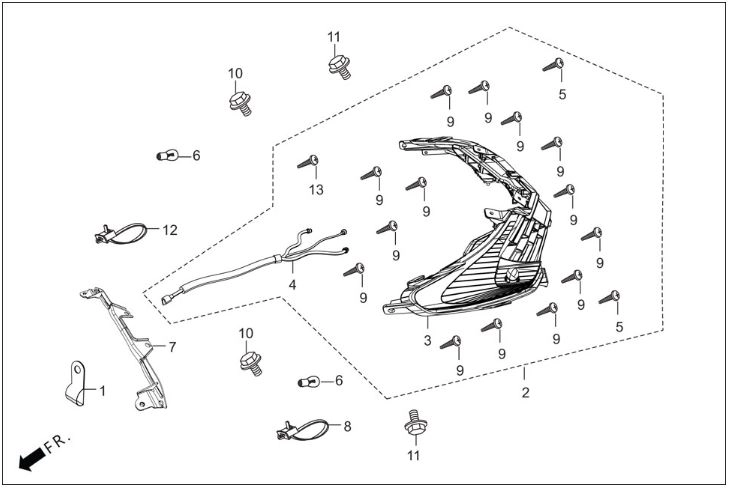 HERO DASH 125 (DSH125E5) ARKA STOP