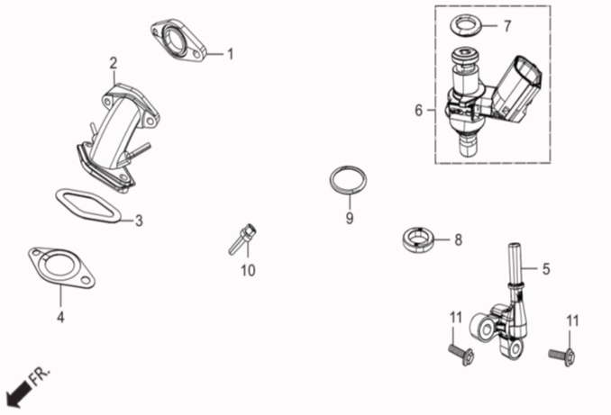 HERO DUET 125 (DUET 125) MANIFOLD