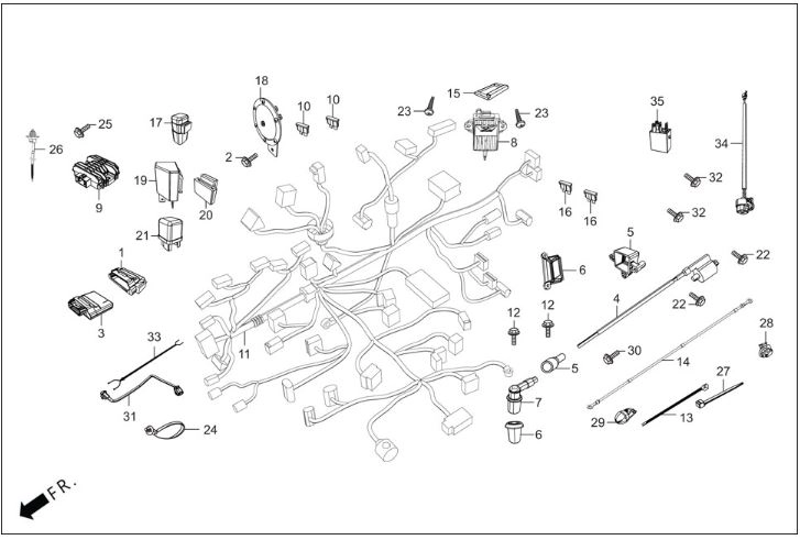 HERO DASH 125 (DSH125E5) DEVRILME SENSORU (ACIL STOP)