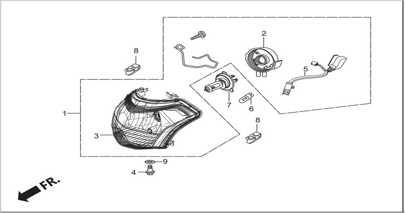 HERO DUET 110 (Euro 3) FAR KOMPLE