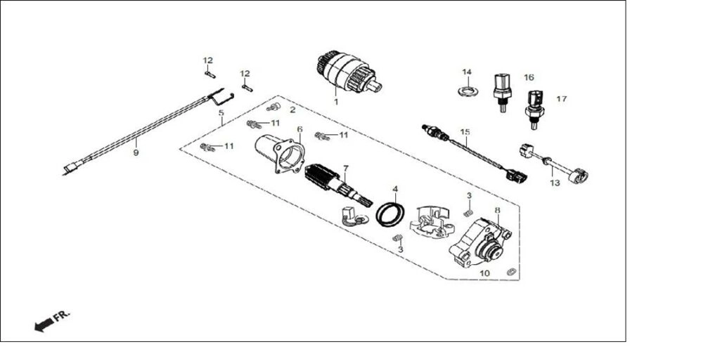 HERO DASH125 (DASH 125) SICAKLIK SENSOR ALT BAGLANTI