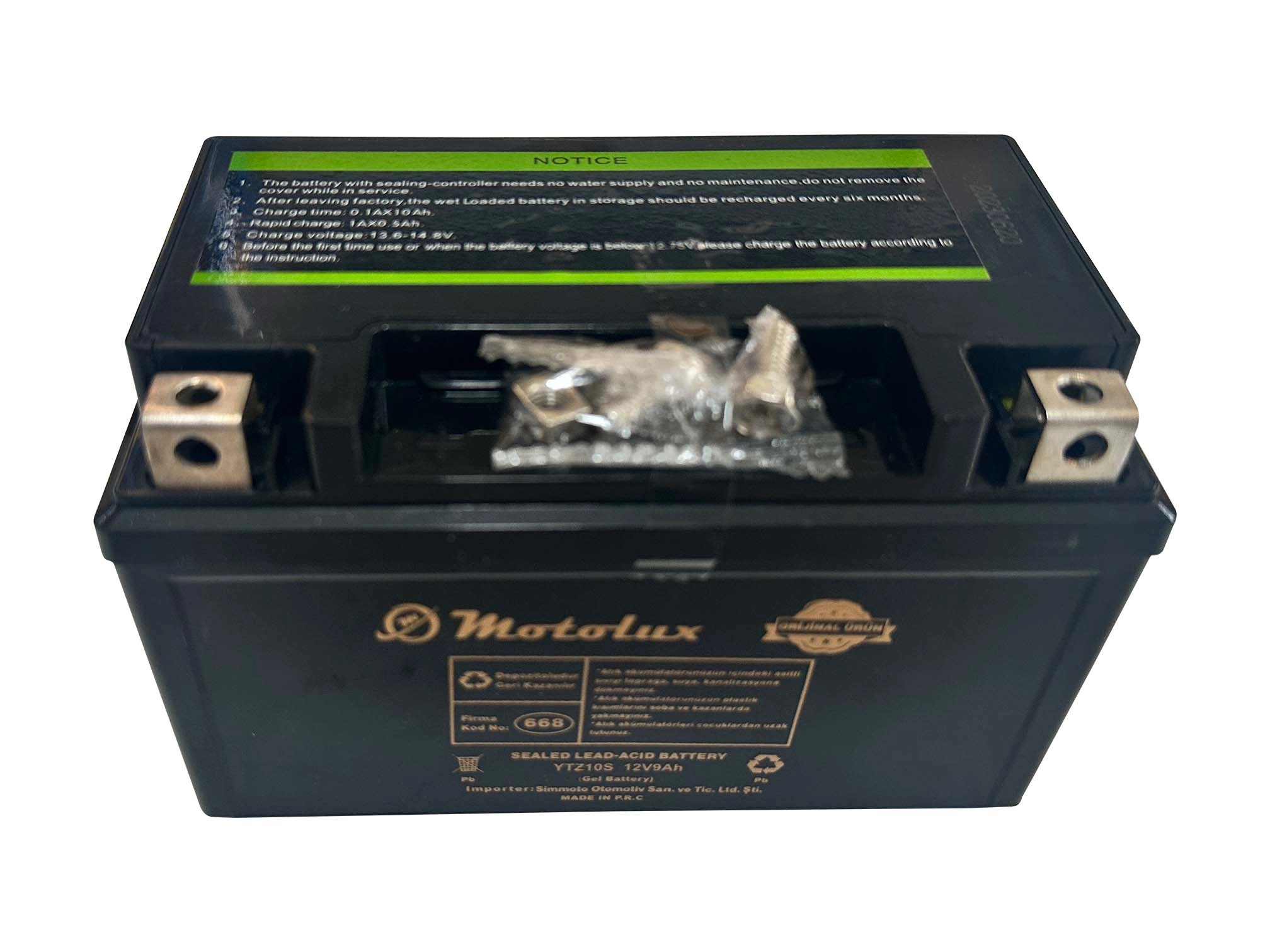 MOTOLUX WOW 150 CC AKÜ-(12V-9 AH)