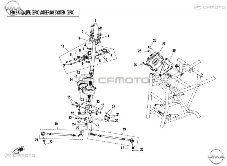 CF MOTO ZFORCE 950 SPORT 4 EPS DIREKSIYON MOTORU