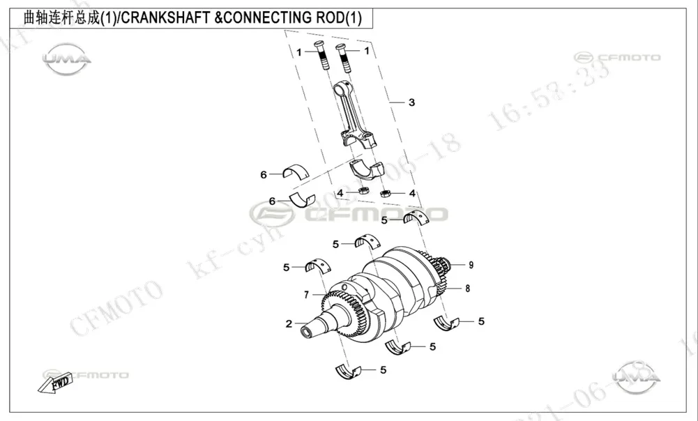CFMOTO 650MT KRANK KOL SOMUNU