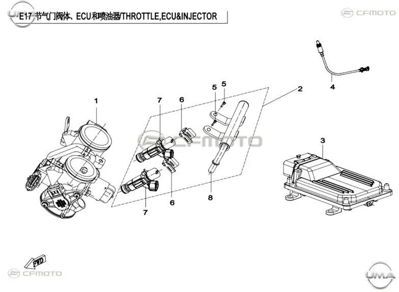 CFMOTO 650MT ENJEKTOR KOMPLE