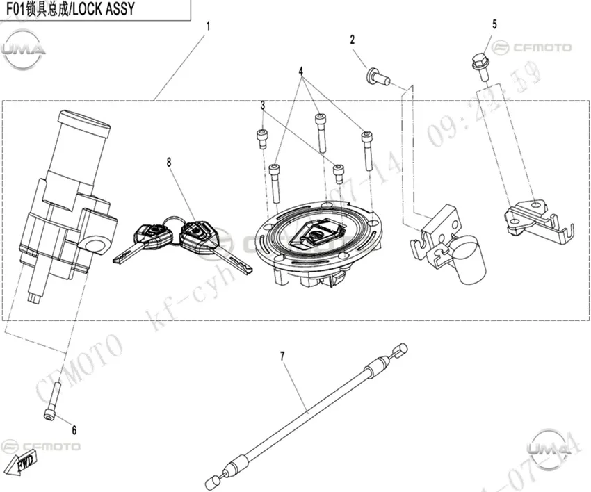 CF MOTO 650NK KILIT SETI (2022)
