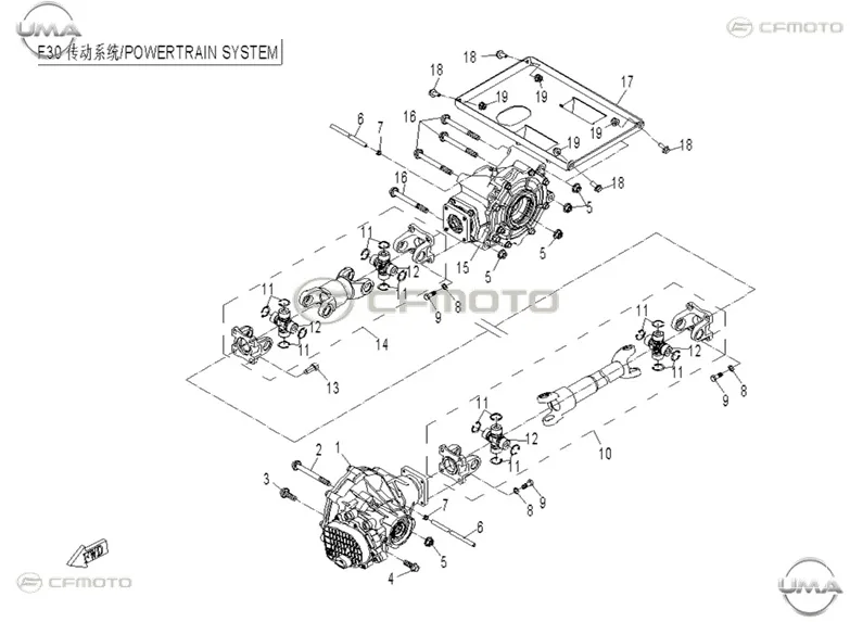 CFMOTO CF550 6L (AU) UNIVERSAL MAFSAL