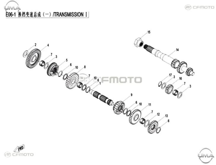 CFMOTO CF550 6L (AU) MERKEZ DISLI MILI