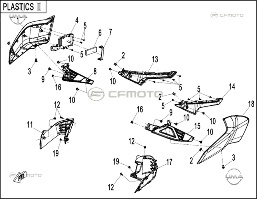 CF MOTO 450NK BENZIN DEPOSU SOL ON KARENAJ (GRI)