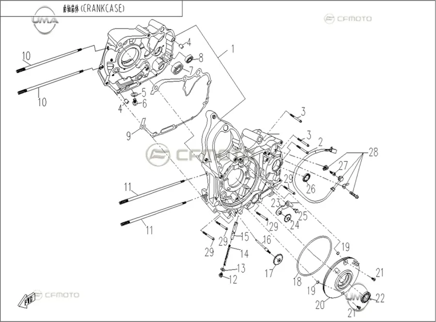 CFMOTO CF110AY10 EKSANTRIK YAG POMPA DISLISI