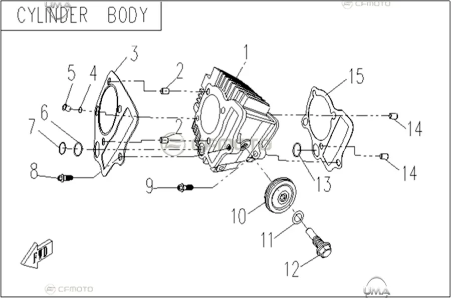 CFMOTO CF110AY10 EKSANTRIK ZINCIR MERKEZLEME MAKARASI