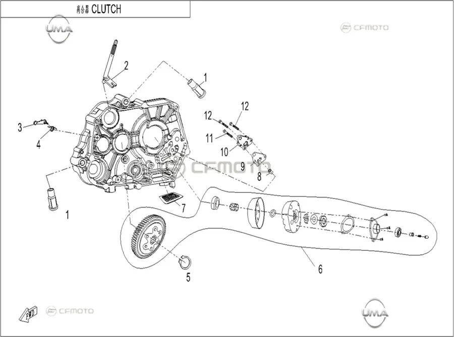 CFMOTO CF110AY10 YAG POMPASI KOMPLE