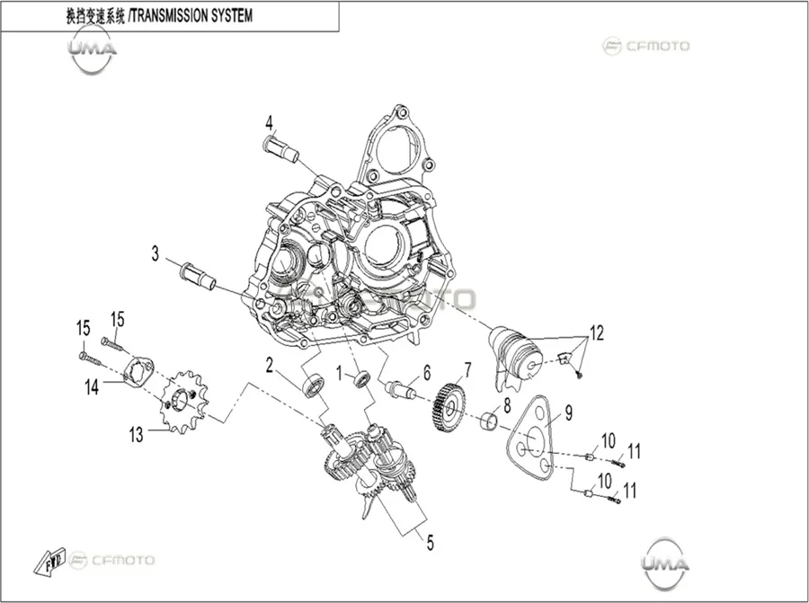CFMOTO CF110AY10 DISLI TUTUCU SAC