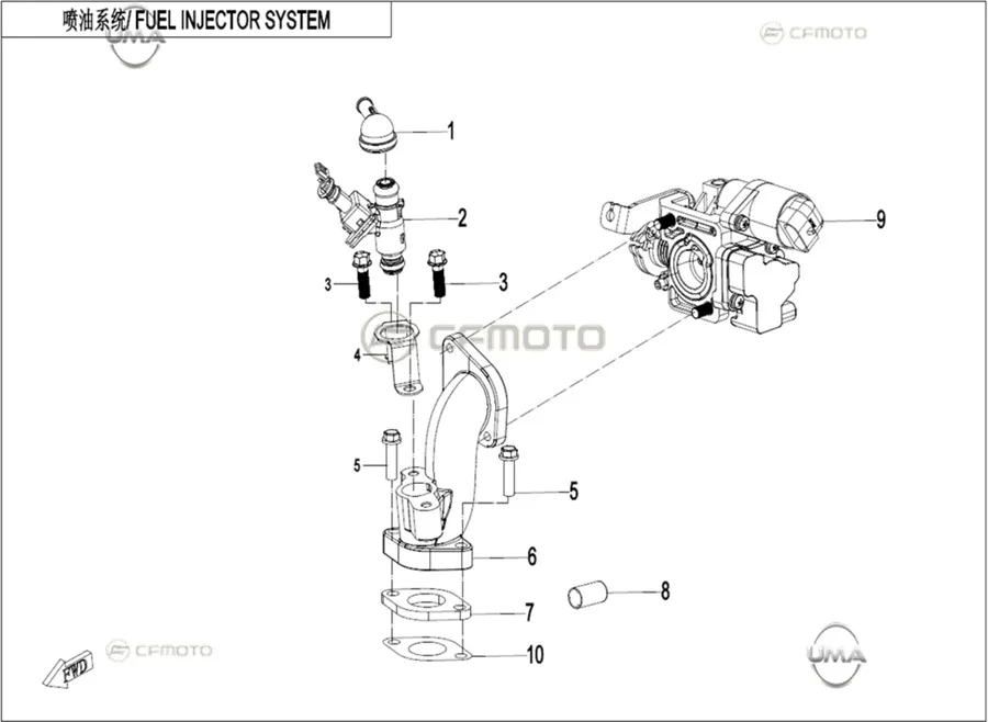CFMOTO CF110AY10 KELEBEK VALF GOVDESI