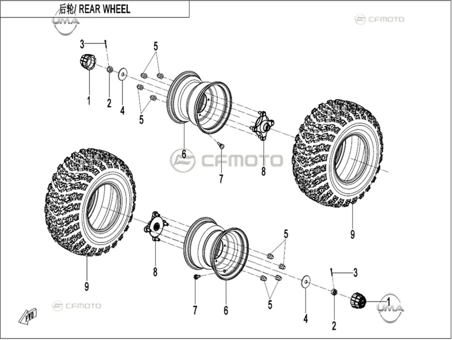 CFMOTO CF110AY10 POYRA /ARKA