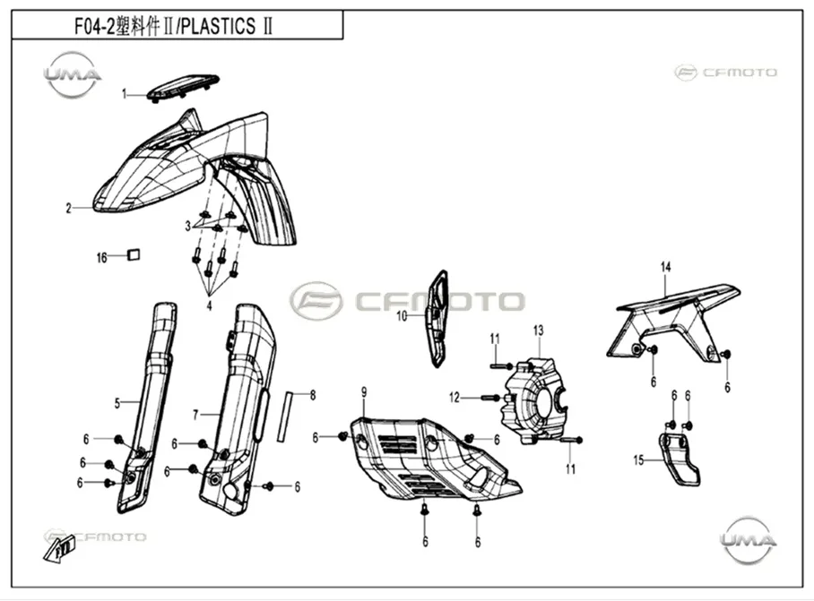 CFMOTO CF250DUAL (CF250GY-H) ON SAG AMORTISOR DEKORATIF KAPAK (YESIL)