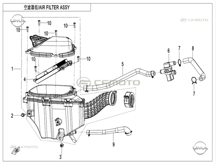 CFMOTO CF250DUAL (CF250GY-H) HAVA FILTRESI SUNGERI