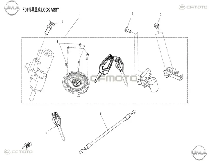CFMOTO CF 250-6 SR (EU 4) KILIT SETI (E4)