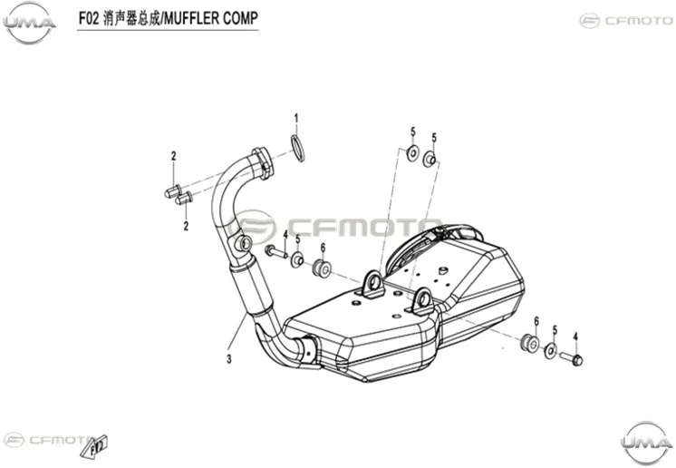 CFMOTO CF 250-6 SR (EU 4) EGZOZ KOMPLE