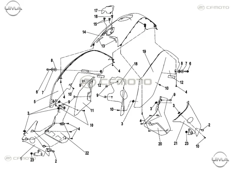 CFMOTO CF NK 150 (ABS) BENZIN DEPO SAG PLSTK KPK(TURKUAZ/SIYAH)
