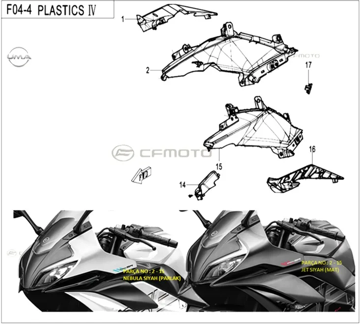 CFMOTO CF250SR (CF250-6CH) E5+ BENZIN DEPOSU SAG ON KARENAJ(NEBULA SYH)
