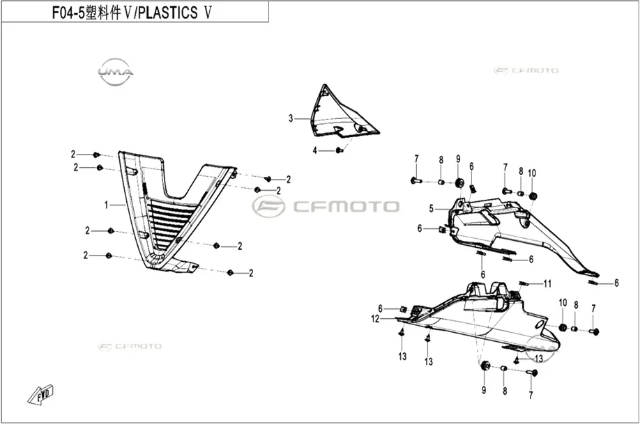 CFMOTO CF250SR (CF250-6CH) E5+ YAG FILTRESI KARENAJI (BEYAZ)