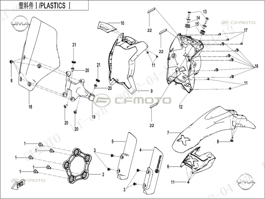 CFMOTO CF700CLX ADV (CF700-2C) E5 ON CAMURLUK (MAVI)