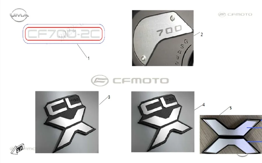 CFMOTO CF700CLX ADV (CF700-2C) E5 ETIKET (X)