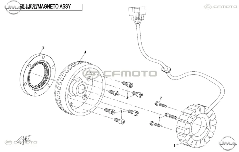 CFMOTO UFORCE 1000 (T1B) ROTOR