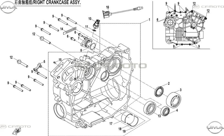 CFMOTO UFORCE 1000 (T1B) YAG BASINC KABLOSU