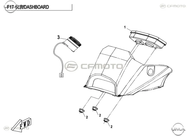 CFMOTO UFORCE 1000 (T1B) ALARM