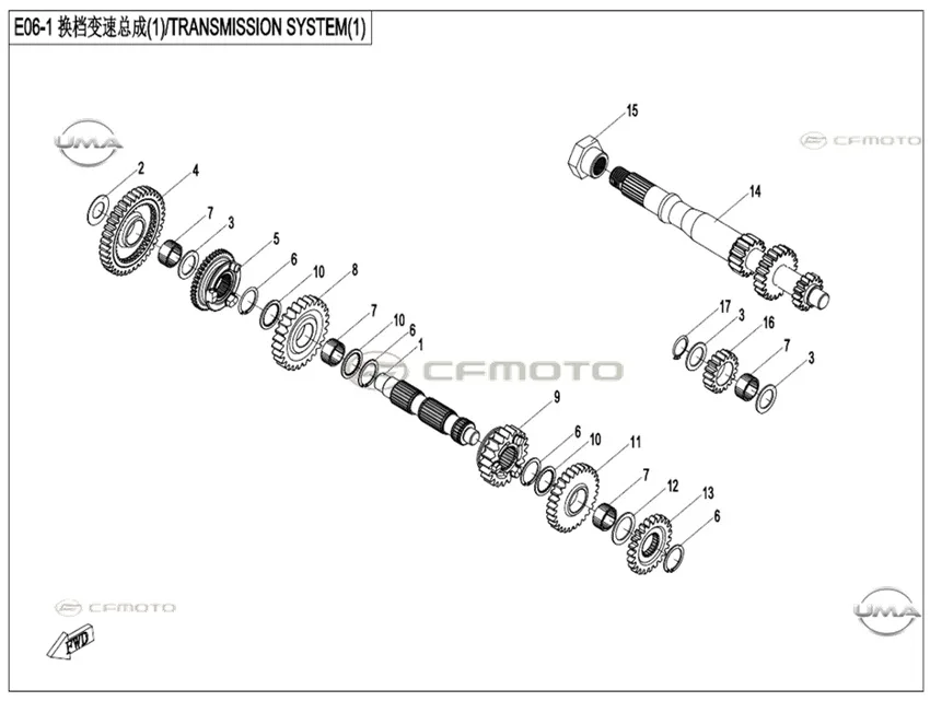 CFMOTO UFORCE 600 (CF600UTR) T1B_25 RONDELA