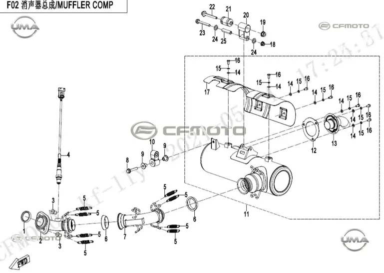 CFMOTO UFORCE 600 (CF600UTR) T1B_25 EGZOZ