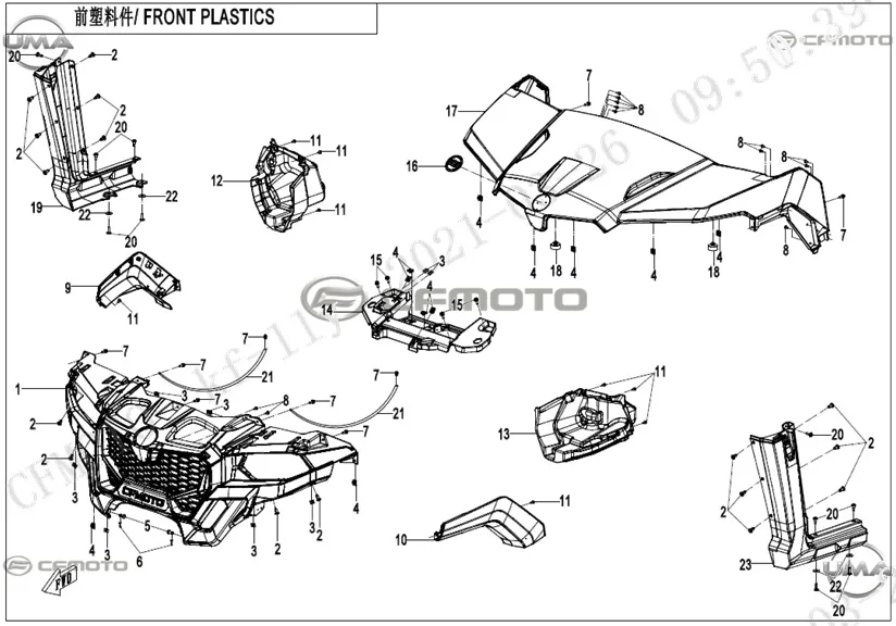 CFMOTO UFORCE 600 (CF600UTR) T1B_25 ON CAMURLUK YAN KARENAJ SOL UST