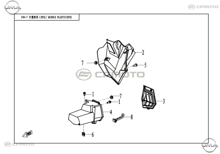CFMOTO ZFORCE 1000 (T1B) SOL BOLME KAPAGI