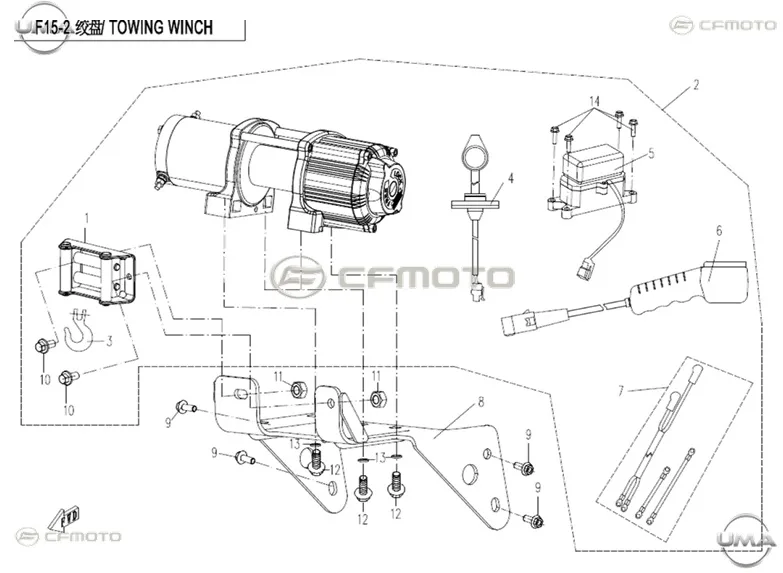 CFMOTO ZFORCE 1000 (T1B) VINC MOTORU KOMPLE
