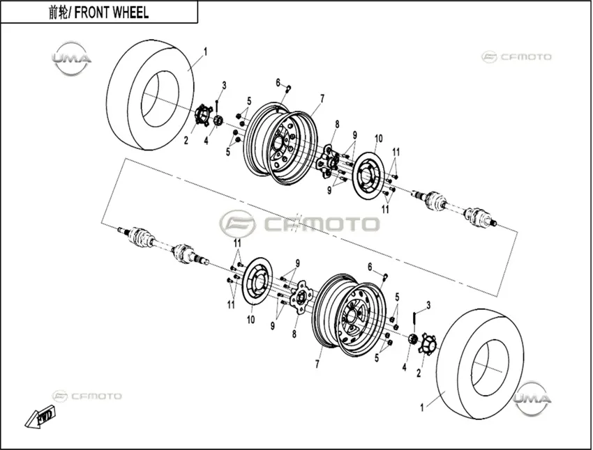 CFMOTO CF GOES TERROX 400L (CF400ATR-4L)(T3B) SOMUN KAPAGI